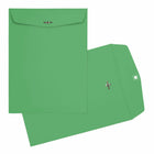 JAM Paper - Enveloppes colourées 9 x 12 avec fermeture à fermoir - Vert recyclé - Paquet de 50-Taille: 9 x 12 pouces