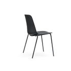 Gry Mattr - Lola Chaise Empilable - Noir-Empilage jusqu’à 8 chaises maximum