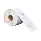 Premium Tape - 4 x 2 po (102 mm x 51 mm) Étiquettes Transfert Thermique - Noyau de 1 po (25 mm) - Paquet de 12-Blanc