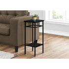 Monarch Specialties - 3278 Table D'Appoint - 28 po H/Noir/Metal Noir-Dimensions du produit : 12 po L x 12 po L x 28 po H