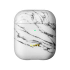 Laut Huex Elements pour AirPods - Marbre blanc-Fini caoutchouc doux et soyeux