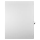 Markmaker - Intercalaires imprimes Legal, Blanc, 1/25th coupe, format lettre, sans trous, 25 tabs/PQT, 5 PQT/Boite, Numero 40-Intercalaires imprimes Legal