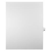 Markmaker - Intercalaires imprimes Legal, Blanc, 1/25th coupe, format lettre, sans trous, 25 tabs/PQT, 5 PQT/Boite, Numero 40-Intercalaires imprimes Legal