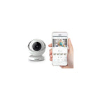 Invidyo - Moniteur video pour bebe avec vision nocturne et communication bidirectionnelle, blanc-Detection de mouvement et de sourire