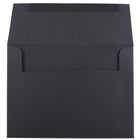 JAM Paper Enveloppe A6 avec fermeture gommée, 4 3/4 x 6 1/2 po, noir, 100/paquet-Taille : A6 (4 3/4 x 6 1/2 po)