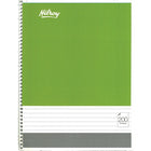 Cahiers #Hilroy à reliure spiralée, ligné, 100 feuilles, 8 po x 10 1/2 po, couleurs variées (13048) -10 1/2 po x 8 po, vertical