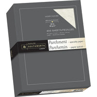 Southworth - Papier parchemin, 24 lb, 8 1/2 po x 11 po, ivoire, paq./400-Pour prix, certificats, invitations, calligraphie, présentations, menus et plus  