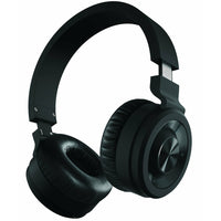 Casque d'écoute supra-auriculaire Sharper Image EXTRA BASS - noir-Dimensions (LxPxH): 22,8 cm x 15,2 cm x 12,7 cm (9 po x 6 po x 5 po)