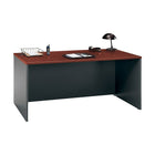 Bush® – Bureau de 66 po de la collection Westfield, fini cerisier Hansen et g-Accepte un pont/retour pour obtenir une configuration en L