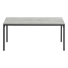 Monarch Specialties - 3796 Table De Salon - 40 po L/Gris/Metal Noir-8