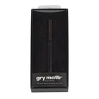 Gry Mattr − Stylo gel corps noir mat − accents de chrome noir-Taille de pointe de 0,7 mm