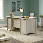 Sauder 65"W La Collection Costa Bureau Ministre - Finition Chalked Chestnut-  Façades à latte encadrées pour une touche de style en plus