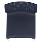 Flash Furniture - Chaise empilable marine à dossier complet de la série HERCULES, cadre enduit de poudre grise, paquet de 5-Entretoise transversale avant