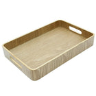Cathay Importers - 14.5"W x 10"D x 2"H, rectangulaire plateau avec poignées,-Dimensions: 13”L x 8.5”P x2” H