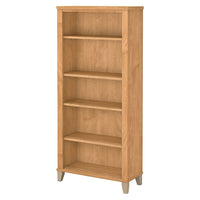 Bush® – Collection Somerset, bibliothèque à 5 tablettes, fini érable croix-Offre des capacités de rangement supplémentaires