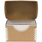 Jam PaperMD – Étui pour cartes professionnelles en plastique, kraft brun, 5/paquet-Type de boîte : Couvercle à ouvrir