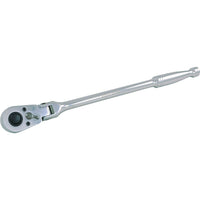 Dynamic Tools – Cliquet à tête flexible. 48 dents, prise de 3/8 po, 11 3/4 po de long, fini chromé-Prise de 3/8 po