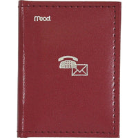 MeadMD – Index téléphonique et carnet d’adresses, 3 x 4 po, couleurs assorties-Les couvertures sont rembourrées de vinyle cousu et estampées à chaud argent