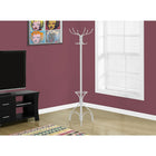 Monarch Specialties - 2030 Patere Avec Soutien Parapluie - Metal Blanc-Dimensions : 18 long. x 18 larg. x 70 haut. (po)