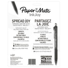Papermate® - Stylos à bille InkJoy™ 300 à pointe rétractable, pointe moyenne 1,0 mm, couleurs variées, paq./24-Pince de métal très durable