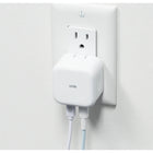 LOGiiX - Chargeur mural Power Plus 35W Duo - Blanc-Chargez rapidement un seul appareil jusqu'à 35W ou partagez la sortie avec 2 appareils