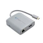 Concentrateur Adaptateur USB-C Multiport Cable Matters avec Port HDMI 4K, 2 Ports USB 2.0-Station D' Accueil USB-C regroupant les connexions Ethernet, USB, HDMI et recharge électrique 60 W sur une connexion USB-C unique