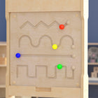 Flash Furniture - Tableau d'activites mural STEAM,Bright Beginnings de qualite commerciale avec finition naturelle et accents-Aucun assemblage du produit n'est necessaire