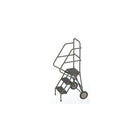 Échelles roulantes Roll & Fold, Matériau du cadre - Acier, Nbre de marches - 3, Hauteur de la plateforme - 30", Profondeur de-1