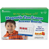 Learning Resources Tableaux magnétiques à dix cadres-Fournit des représentations visuelles utiles et pratiques de concepts mathématiques abstraits