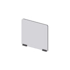Avant de pare-haleine modulaire Mark Maker - Acrylique transparent 1/4" - panneau de 23,5" Lx23,5"H - 2 rails inférieurs de 4"-Fixez les côtés des panneaux modulaires pour étendre la longueur de votre diviseur à l'aide de charnières en plastique (charnières flexibles).