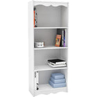 Sonax – Bibliothèque de la collection Hawthorn, 60 po de hauteur, blanc givré-Tablettes ouvertes pour livres et DVD, ou pour une touche personnalisée