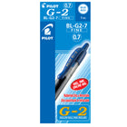 Pilot - Stylos à bille roulante encre gel G-2 - rétractable - rechargeable - 0,7 mm - bleu - paquet de 12 (BLG2-7-BE)-Stylo à bille roulante