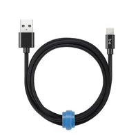 Blu Element - Câble Tressé de Charge/Sync Lightning vers USB 4ft, Noir-Modèle tressé très durable, résistant à l’usure