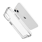 Coque transparente JCPal iGuard Dual Pro pour iPhone 13 Mini-Matériaux transparents en TPU et PC