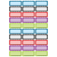 Petites plaques signalétiques magnétiques Ashley, motif de points de couleur, paquet de 90-Étiquettes magnétiques pour une variété d'utilisations