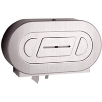 Bob rick – Distributeur de papier hygiénique double, acier inoxydable, rouleau 9 po (2892)-Capacité de rouleaux : multiple