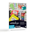 Astrodesigns - Papier autocollant - 8,5 po l x 11 po H - Blanc Mat - Paquet de 15-Vous obtiendrez 15 feuilles de papier autocollant blanc, pour en avoir toujours assez sous la main.