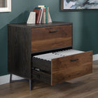 Sauder - La Collection Canton Lane Classeur lateral - Finition Brew Oak-Dessus durable de 1 po. d'epaisseur.