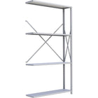 Metalware – Étagère sans boulons RK284, 4 tablettes, 48 x 12 x 88 po, gris pâle-Système de tablettes réglables offrant un espace de rangement solide, mais économique qui convient à vos besoins