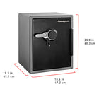 SentrySafe - SFW205GPC Coffre-fort ignifuge/étanche de très très grande taille à combinaison numérique - 2,0 pi3-Protection contre les risques d’explosion : Homologuée UL pour protéger en cas d’embrasement éclair pendant 1/2 heure jusqu’à 1 093 -degreeC (2 000 -degreeF). L’unité n’explosera pas et ne se brisera pas
