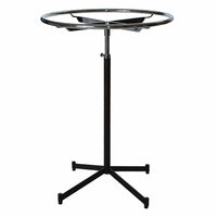 Eddie's - Porte-vêtements et accessoires rond de 36 po - Noir mat-Porte-vêtements et accessoires rond