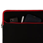 Housse de Protection Ordinateur Vangoddy Pochette PC Portable Ultrabook Sacoche Laptop Compatible 17,3 po, Noir et Rouge-Matériel: néoprène