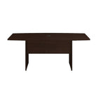 Bush – Table de conférence à plateau barillet, 72 x 36 po, moka cerise-Surface stratifiée thermofusionnée très durable, résistante aux égratignures et aux taches