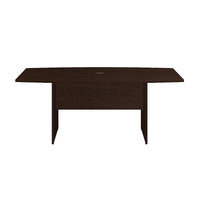 Bush – Table de conférence à plateau barillet, 72 x 36 po, moka cerise-Surface stratifiée thermofusionnée très durable, résistante aux égratignures et aux taches