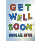 Rosedale – Cartes de souhaits et enveloppes, From All Get Well Soon From All Of Us, 5 1/2 x 8 po, 12/paquet (17220)-Imprimées sur papier cartonné non couché de haute qualité