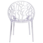 Flash Furniture - Chaise auxiliaire empilable transparente de la série Spectre-Conception artistique fluide