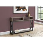 Monarch Specialties - 3573 Table D'Appoint 48 po L - Console D'entrée Taupe/Noir-Dimensions du produit: 30,5 po (H) x 47,25 (L) x 9 (P)