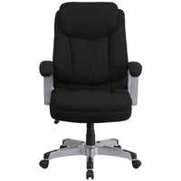 Flash Furniture - Fauteuil direction pivotant HERCULES Big and Tall, capacité de 500 lb, tissu noir (GO18501FAB)-Chaise de bureau Big & Tall contemporaine
