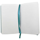 JAM Paper - Cahier ligné, couverture rigide, fermeture élastique, grand, 5,88 x 8,5 po, bleu des Caraïbes, 2/paquet (340528855g)-5