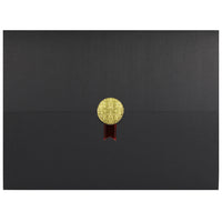 St. James - Porte-certificats/porte-documents - Sceau d'or avec un ruban rouge - noir - paquet de 5-Ajoutez une touche d'élégance, de cérémonie et de sincérité à l'attribution de reconnaissance